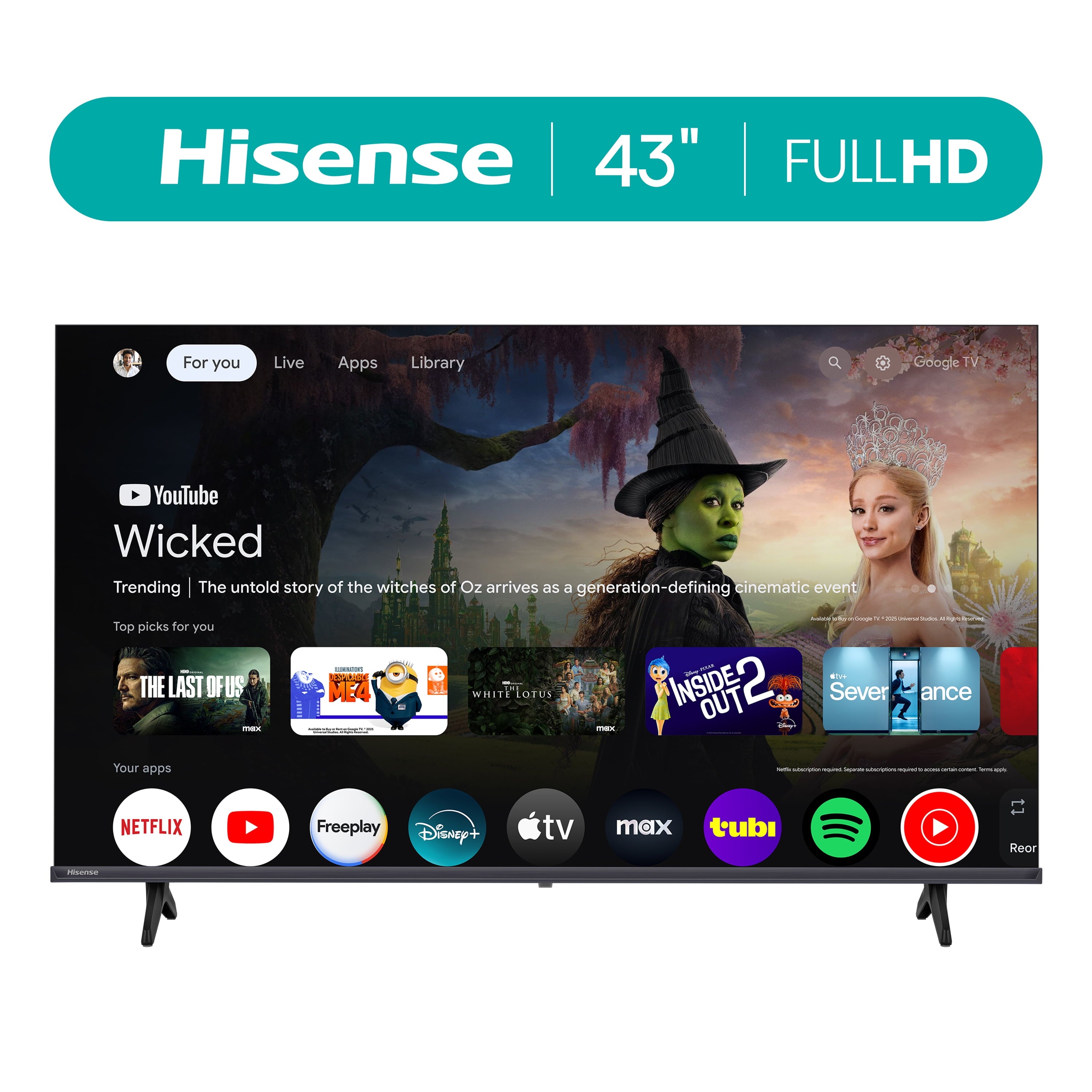 Pantalla Hisense 43" Smart TV 4K 43H40G | Entrega en Torreón
