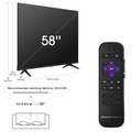 Pantalla Hisense 58" Smart TV 4K UHD